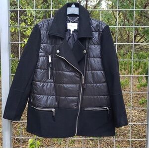 BCBG bike puffer moto jacket